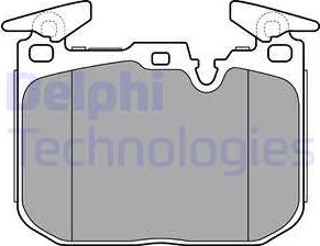 Delphi LP3383 - Тормозные колодки, дисковые, комплект autosila-amz.com