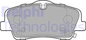 Delphi LP3295 - Тормозные колодки, дисковые, комплект autosila-amz.com