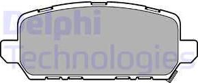 Delphi LP3244 - Тормозные колодки, дисковые, комплект autosila-amz.com
