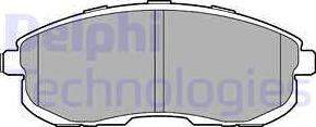 Delphi LP3245 - Тормозные колодки, дисковые, комплект autosila-amz.com