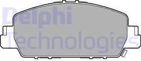 Delphi LP3243 - Тормозные колодки, дисковые, комплект autosila-amz.com