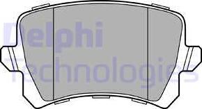 Delphi LP3247 - Тормозные колодки, дисковые, комплект autosila-amz.com