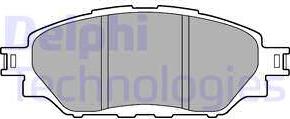Delphi LP3250 - Тормозные колодки, дисковые, комплект autosila-amz.com
