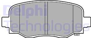 Delphi LP3253 - Тормозные колодки, дисковые, комплект autosila-amz.com