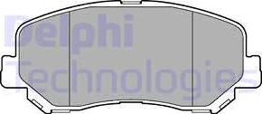 Delphi LP3269 - Тормозные колодки, дисковые, комплект autosila-amz.com