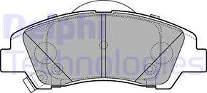 Delphi LP3265 - Тормозные колодки, дисковые, комплект autosila-amz.com