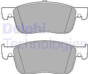 Delphi LP3260 - Тормозные колодки, дисковые, комплект autosila-amz.com