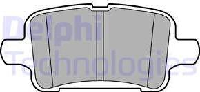 Delphi LP3218 - Тормозные колодки, дисковые, комплект autosila-amz.com