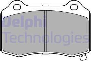 Delphi LP3281 - Тормозные колодки, дисковые, комплект autosila-amz.com