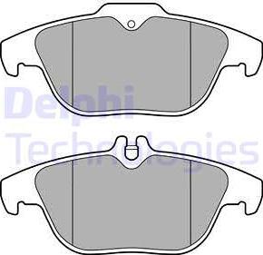 Delphi LP3288 - Тормозные колодки, дисковые, комплект autosila-amz.com