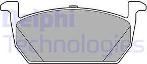 Delphi LP3287 - Комплект тормозных колодок передн , AUDI A1, A1 ALLSTREET, A1 CITY CARVER SEAT ARONA, IBIZA V, LEON, autosila-amz.com