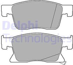 Delphi LP3237 - Тормозные колодки, дисковые, комплект autosila-amz.com