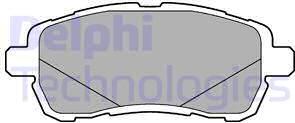 Delphi LP3279 - Тормозные колодки, дисковые, комплект autosila-amz.com