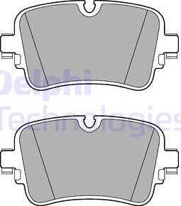 Delphi LP3274 - LP3274 Колодки тормозные AUDI Q7 15- задние autosila-amz.com