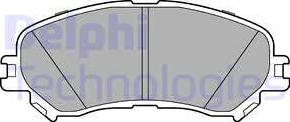 Delphi LP3275 - Тормозные колодки, дисковые, комплект autosila-amz.com