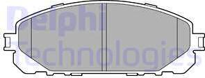Delphi LP3271 - Тормозные колодки, дисковые, комплект autosila-amz.com