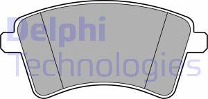 Delphi LP3715 - Тормозные колодки, дисковые, комплект autosila-amz.com