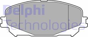 Delphi LP3734 - Тормозные колодки, дисковые, комплект autosila-amz.com