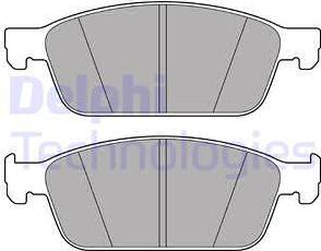 Delphi LP2495 - Тормозные колодки, дисковые, комплект autosila-amz.com