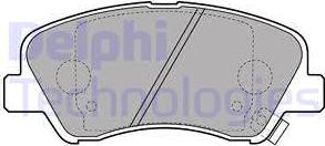 Delphi LP2497 - Тормозные колодки, дисковые, комплект autosila-amz.com