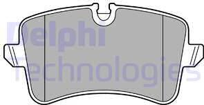 Delphi LP2446 - Тормозные колодки, дисковые, комплект autosila-amz.com