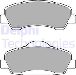 Delphi LP2485 - Тормозные колодки, дисковые, комплект autosila-amz.com