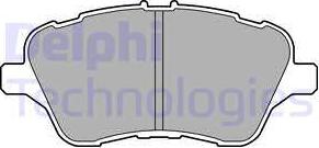 Delphi LP2474 - Тормозные колодки, дисковые, комплект autosila-amz.com