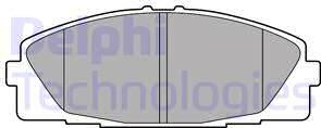 Delphi LP2473 - Тормозные колодки, дисковые, комплект autosila-amz.com