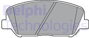 Delphi LP2477 - Тормозные колодки, дисковые, комплект autosila-amz.com