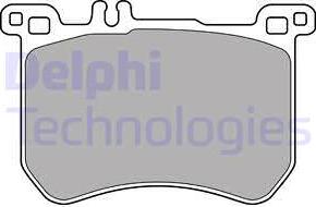 Delphi LP2507 - Тормозные колодки, дисковые, комплект autosila-amz.com