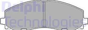 Delphi LP2694 - Тормозные колодки, дисковые, комплект autosila-amz.com
