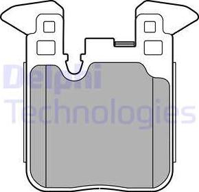 Delphi LP2660 - Тормозные колодки, дисковые, комплект autosila-amz.com