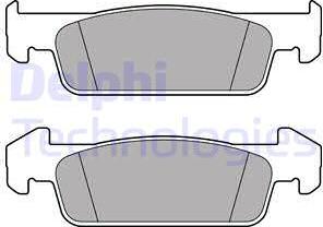 Delphi LP2663 - Тормозные колодки, дисковые, комплект autosila-amz.com