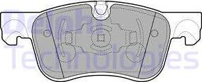 Delphi LP2689 - Тормозные колодки, дисковые, комплект autosila-amz.com