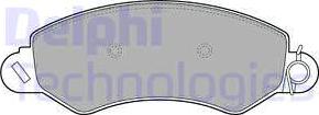 Delphi LP2096 - Тормозные колодки, дисковые, комплект autosila-amz.com