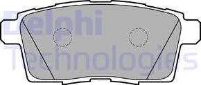 Delphi LP2052 - Тормозные колодки, дисковые, комплект autosila-amz.com