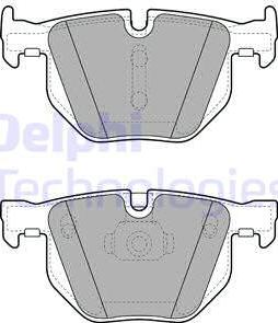 Delphi LP2068 - Тормозные колодки, дисковые, комплект autosila-amz.com