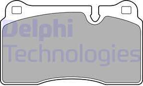 Delphi LP2009 - Тормозные колодки, дисковые, комплект autosila-amz.com