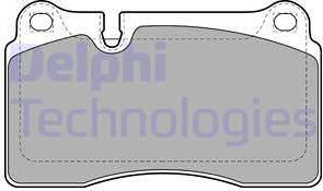 Delphi LP2012 - Тормозные колодки, дисковые, комплект autosila-amz.com