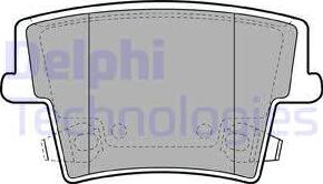 Delphi LP2035 - Тормозные колодки, дисковые, комплект autosila-amz.com