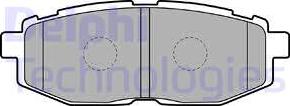 Delphi LP2076 - Тормозные колодки, дисковые, комплект autosila-amz.com
