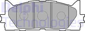 Delphi LP2169 - Колодки тормозные дисковые /комплект 4 шт/ autosila-amz.com