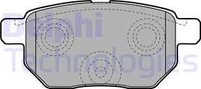 Delphi LP2105 - Тормозные колодки, дисковые, комплект autosila-amz.com