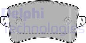 Delphi LP2106 - Тормозные колодки, дисковые, комплект autosila-amz.com