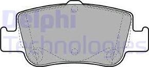 Delphi LP2103 - Тормозные колодки, дисковые, комплект autosila-amz.com