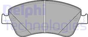 Delphi LP2102 - Тормозные колодки, дисковые, комплект autosila-amz.com