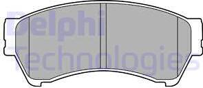 Delphi LP2111 - Тормозные колодки, дисковые, комплект autosila-amz.com
