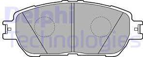 Delphi LP2132-18B1 - Тормозные колодки, дисковые, комплект autosila-amz.com