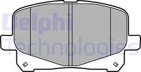 Delphi LP2129 - Тормозные колодки, дисковые, комплект autosila-amz.com
