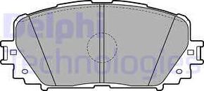 Delphi LP2123 - Тормозные колодки, дисковые, комплект autosila-amz.com